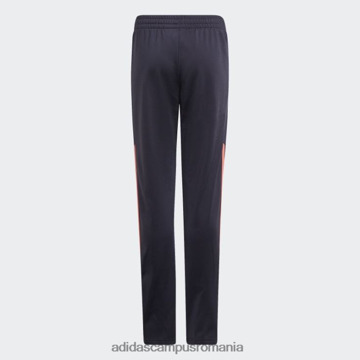 adidas campus romania Trening adidas din poliester cu 3 dungi aeroready bleumarin copii bleumarin/roșu acid J266N219215