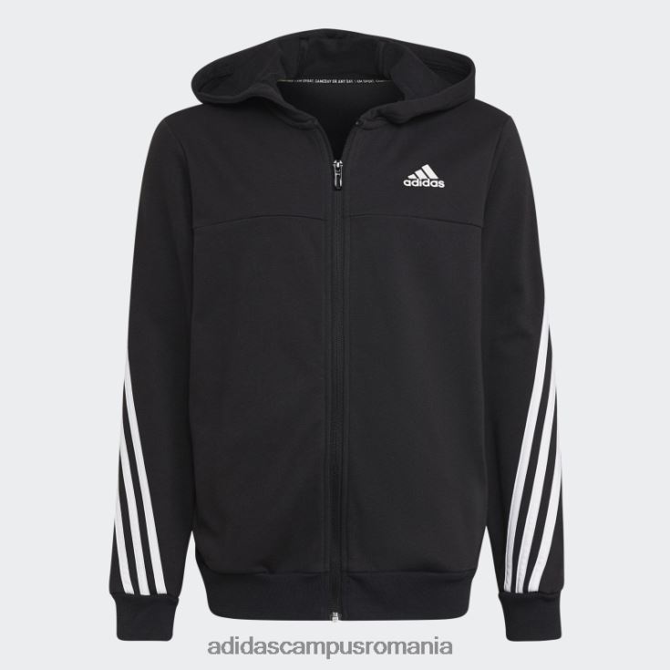 adidas campus romania Trening alb cu 3 dungi copii alb negru J266N218439