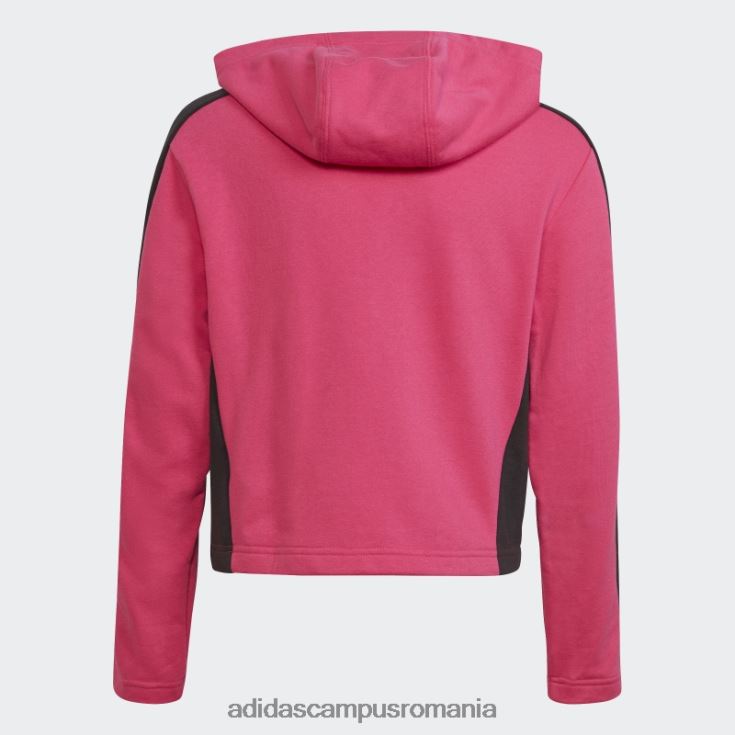 adidas campus romania Trening crop top colorblock adidas magenta real copii magenta real/alb/negru J266N219218