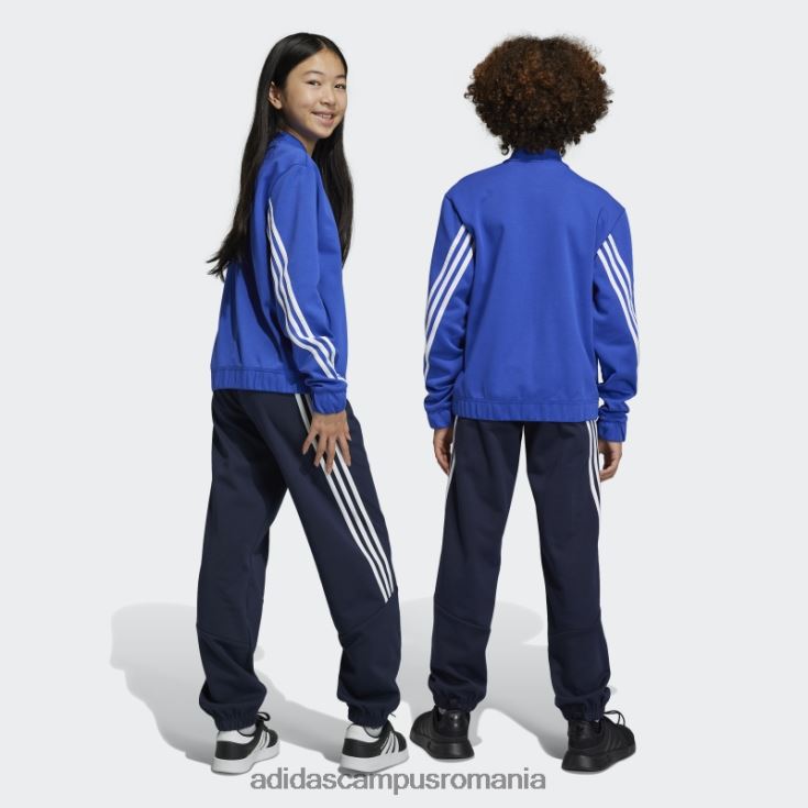 adidas campus romania Trening cu 3 dungi blue future icons copii albastru alb J266N218515