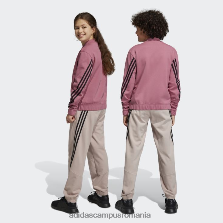 adidas campus romania Trening cu 3 dungi pictograme de viitor roz copii roz/negru J266N218425