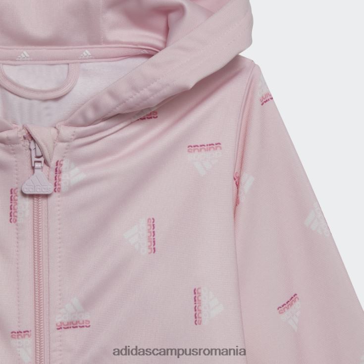 adidas campus romania Trening din poliester lucios brandlove roz copii roz/fucsia J266N218530