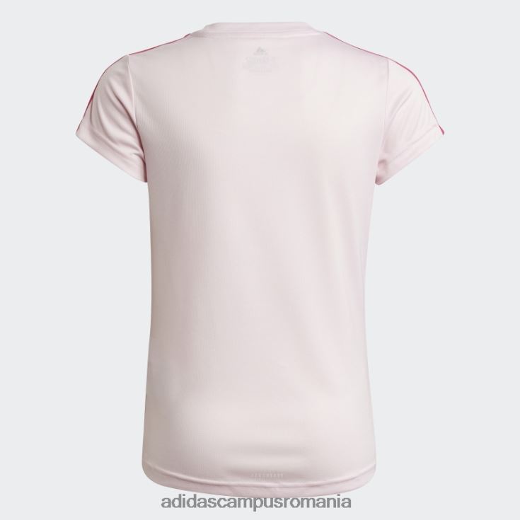adidas campus romania Tricou cu 3 dungi roz copii roz/magenta real J266N212098