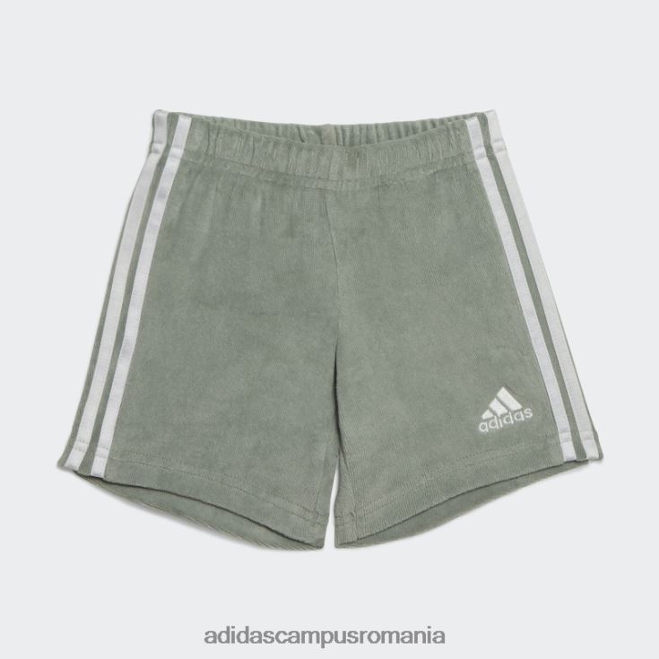 adidas campus romania Tricou cu imprimeu și set scurt din dino camo verde argintiu copii verde argintiu/nisip/alb J266N211681