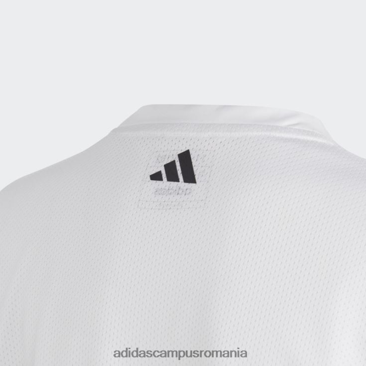 adidas campus romania Tricou hiit cu 3 dungi Quickburn alb copii alb J266N212092