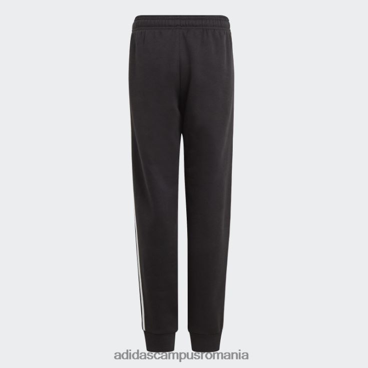 adidas campus romania black essentials pantaloni cu 3 dungi fierbinți copii alb negru J266N211907