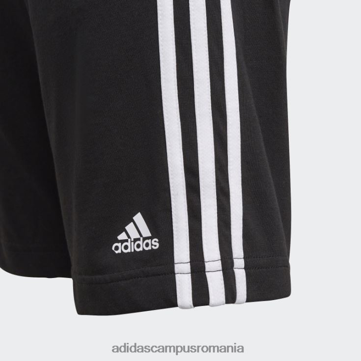 adidas campus romania black essentials pantaloni scurți cu 3 dungi fierbinți copii alb negru J266N218827