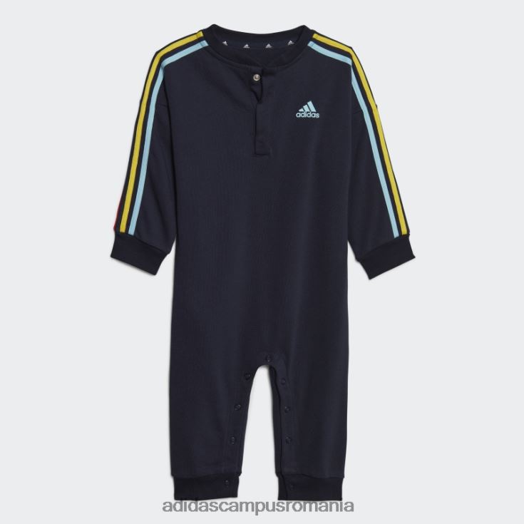 adidas campus romania body ink essentials cu 3 dungi French Terry copii cerneală/albastru/galben/portocaliu îndrăzneț J266N218700