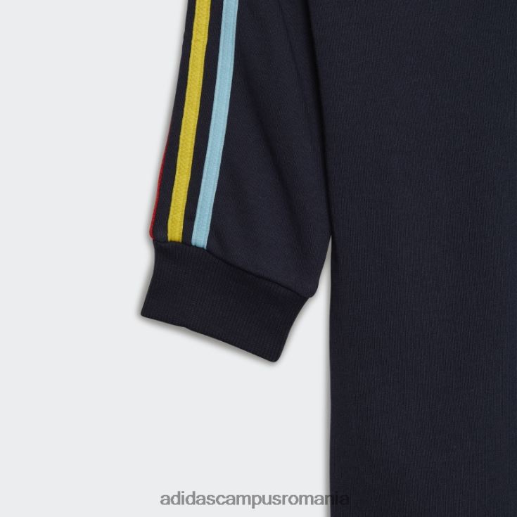 adidas campus romania body ink essentials cu 3 dungi French Terry copii cerneală/albastru/galben/portocaliu îndrăzneț J266N218700