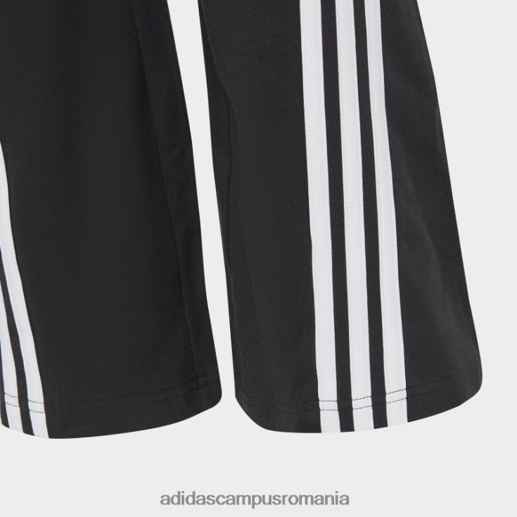 adidas campus romania colanți evazați din bumbac cu 3 dungi iconițe negre ale viitorului copii alb negru J266N219132