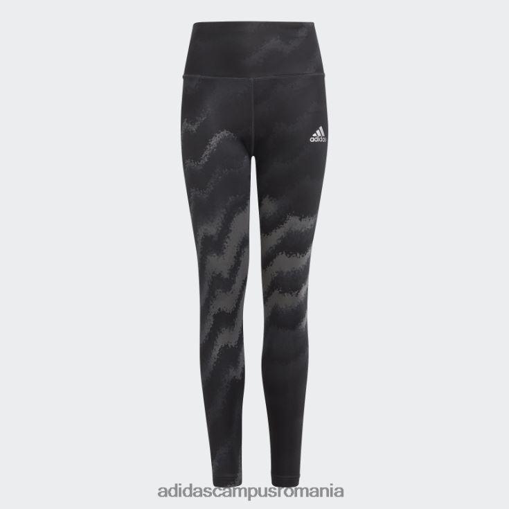 adidas campus romania colanți imprimați cu talie înaltă grey dance aeroready copii gri/carbon/negru J266N212125