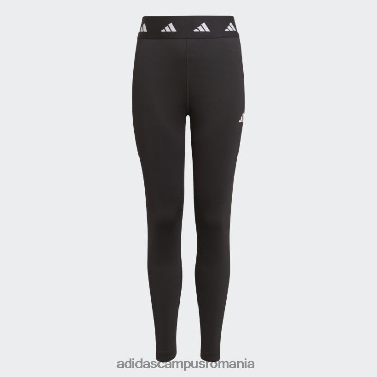 adidas campus romania colanți negri aeroready techfit 7/8 copii alb negru J266N212118
