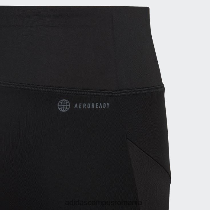 adidas campus romania colanti negri aeroready cu talie mare 7/8 adidas copii alb negru J266N219173