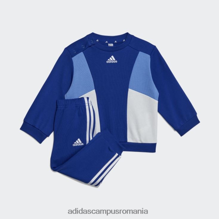 adidas campus romania colorblock french terry jogger albastru adidas copii albastru alb J266N211688