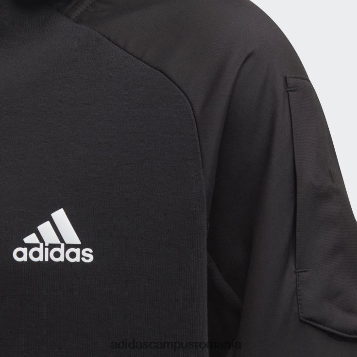 adidas campus romania conceput pentru Gameday, hanorac negru cu fermoar complet copii alb negru J266N218866