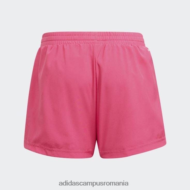 adidas campus romania conceput pentru a muta pantaloni scurți cu 3 dungi chiar magenta fierbinți copii magenta/rosu real J266N219226