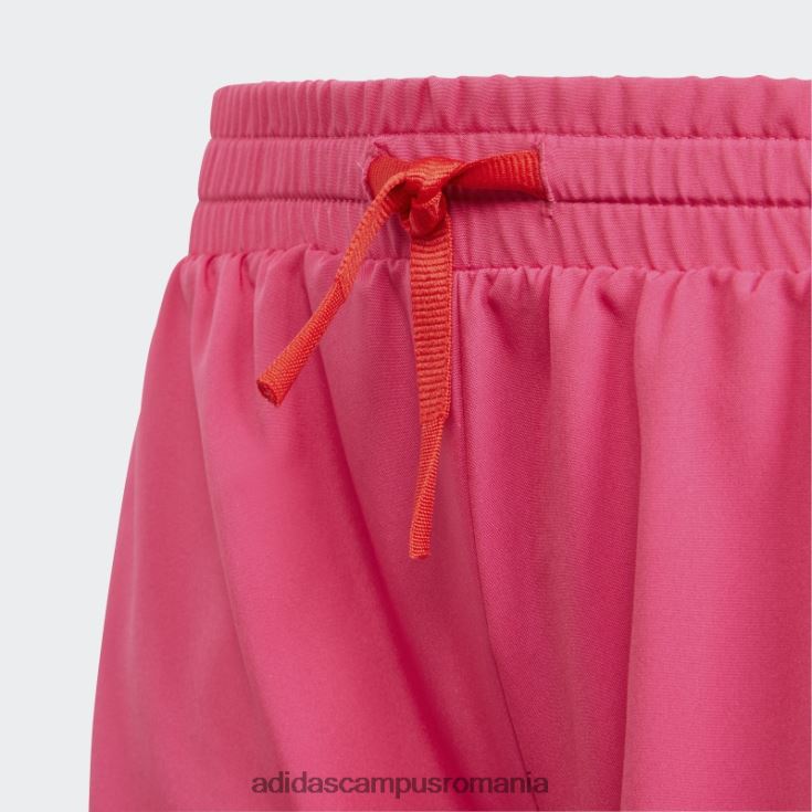 adidas campus romania conceput pentru a muta pantaloni scurți cu 3 dungi chiar magenta fierbinți copii magenta/rosu real J266N219226