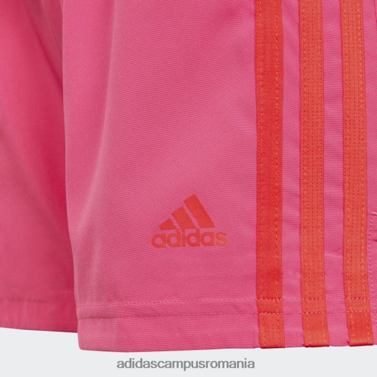 adidas campus romania conceput pentru a muta pantaloni scurți cu 3 dungi chiar magenta fierbinți copii magenta/rosu real J266N219226