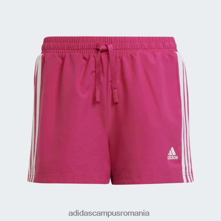 adidas campus romania conceput pentru a muta pantaloni scurți cu 3 dungi magenta real copii magenta/alb real J266N212076