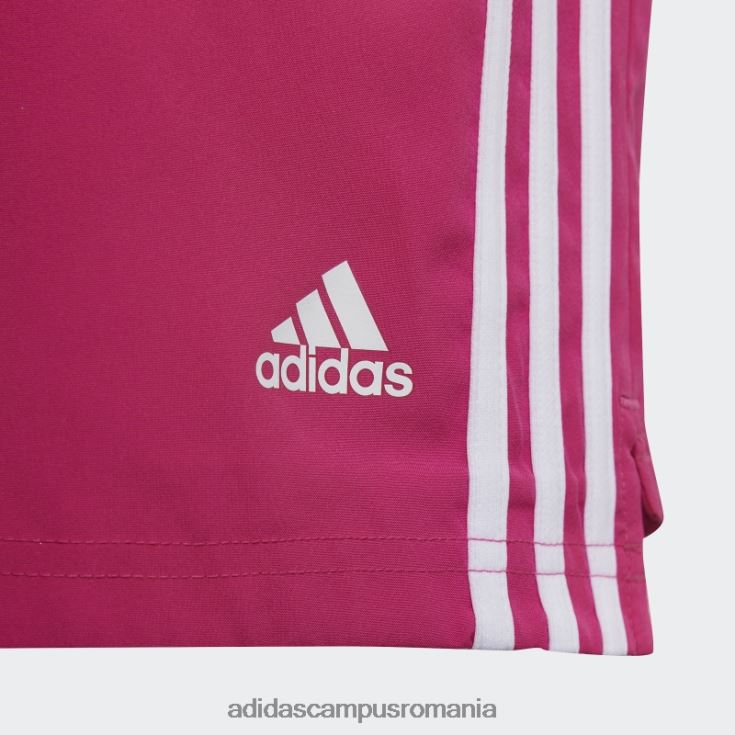 adidas campus romania conceput pentru a muta pantaloni scurți cu 3 dungi magenta real copii magenta/alb real J266N212076