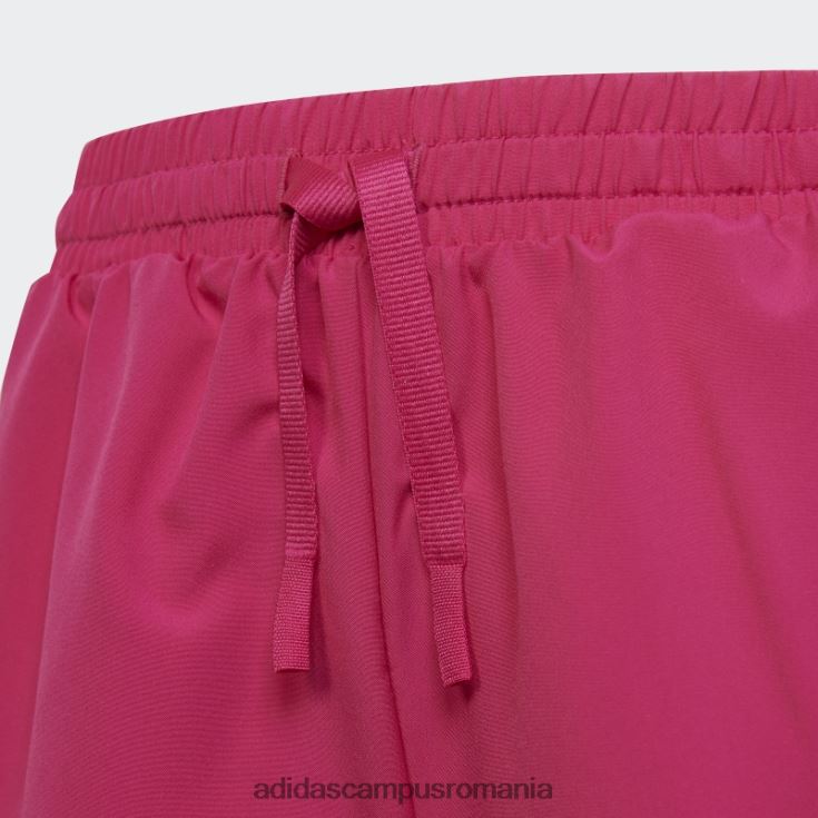 adidas campus romania conceput pentru a muta pantaloni scurți cu 3 dungi magenta real copii magenta/alb real J266N212076