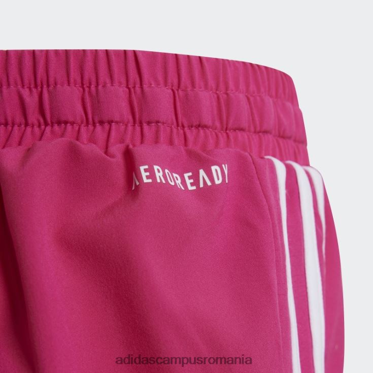 adidas campus romania conceput pentru a muta pantaloni scurți cu 3 dungi magenta real copii magenta/alb real J266N212076