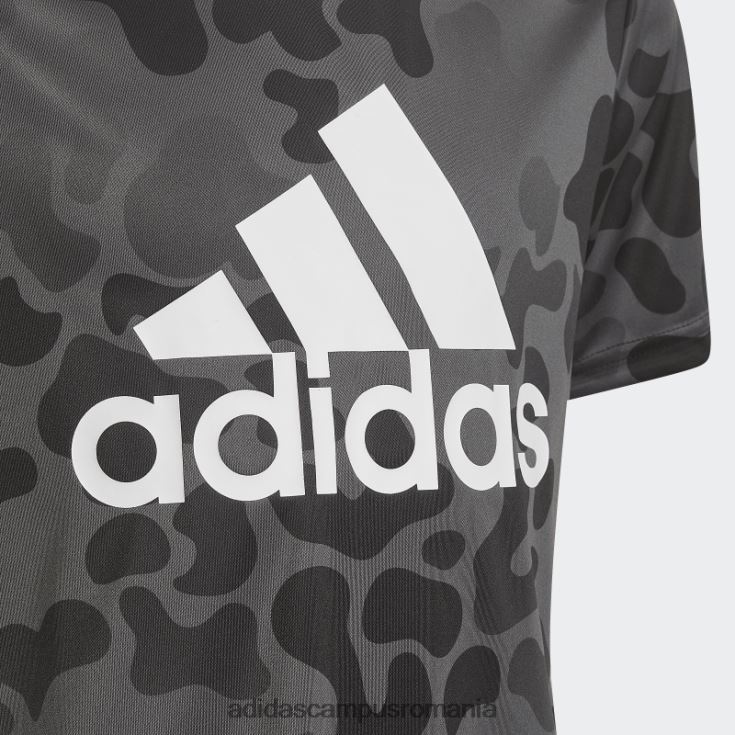adidas campus romania conceput pentru a muta tricou camo negru copii negru/gri/alb J266N211870