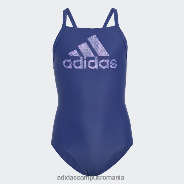 adidas campus romania costum de baie cu logo mare victoria albastru copii victorie albastru/violet J266N219141