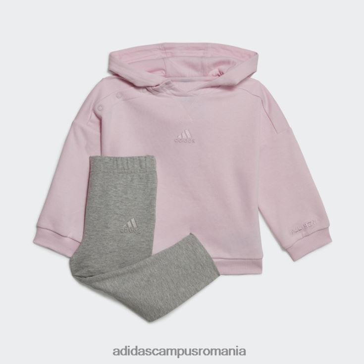 adidas campus romania costum de sport adidas cu glugă roz copii roz J266N212063