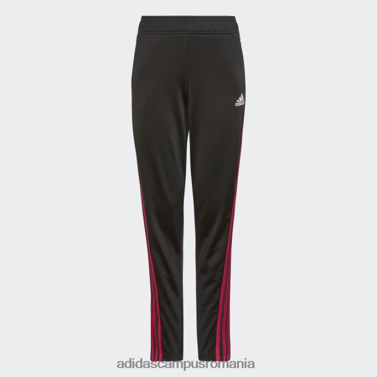 adidas campus romania costum de trening echipa poliester regulat cu 3 dungi negru adidas copii negru/magenta real J266N219290