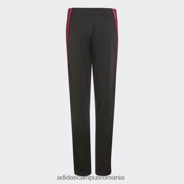 adidas campus romania costum de trening echipa poliester regulat cu 3 dungi negru adidas copii negru/magenta real J266N219290