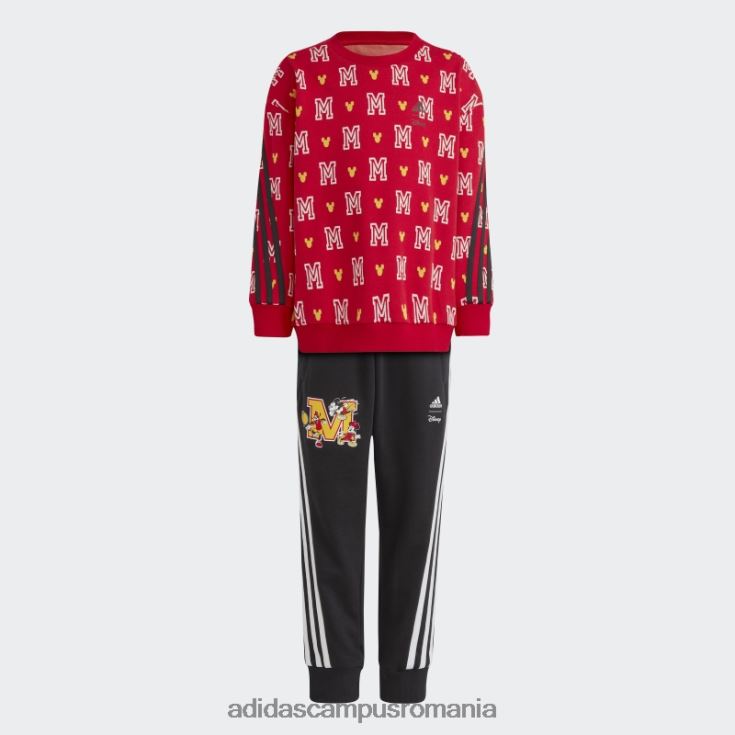 adidas campus romania costum de trening scarlet x disney mickey mouse jogger fierbinte copii stacojiu/alb/auriu J266N211683