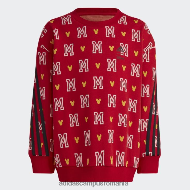 adidas campus romania costum de trening scarlet x disney mickey mouse jogger fierbinte copii stacojiu/alb/auriu J266N211683