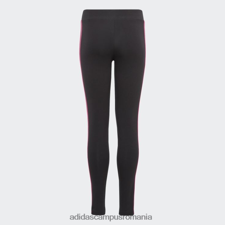 adidas campus romania dresuri din bumbac cu 3 dungi esentiale fucsia copii negru/fucsia J266N212148