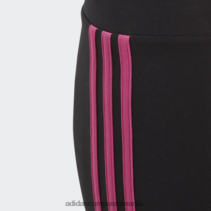 adidas campus romania dresuri din bumbac cu 3 dungi esentiale fucsia copii negru/fucsia J266N212148