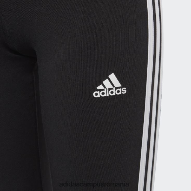 adidas campus romania dresuri din bumbac cu 3 dungi negru adidas copii alb negru J266N212096