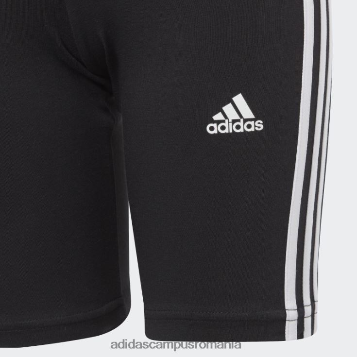 adidas campus romania dresuri pentru biciclete din bumbac, negru, cu 3 dungi copii alb negru J266N219129