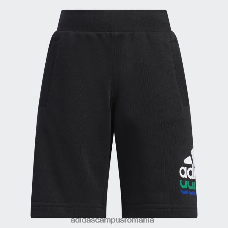 adidas campus romania emblema sport logo pantaloni scurți negru copii negru J266N23811