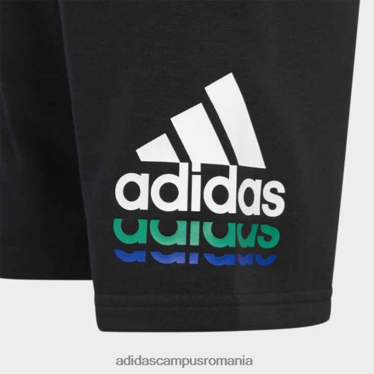 adidas campus romania emblema sport logo pantaloni scurți negru copii negru J266N23811