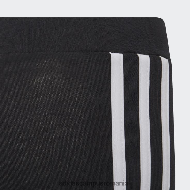 adidas campus romania esentiale dresuri 3 dungi alb moda copii alb negru J266N23449