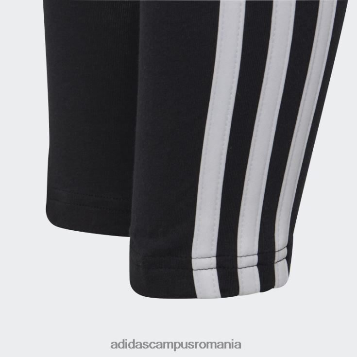 adidas campus romania esentiale dresuri 3 dungi alb moda copii alb negru J266N23449