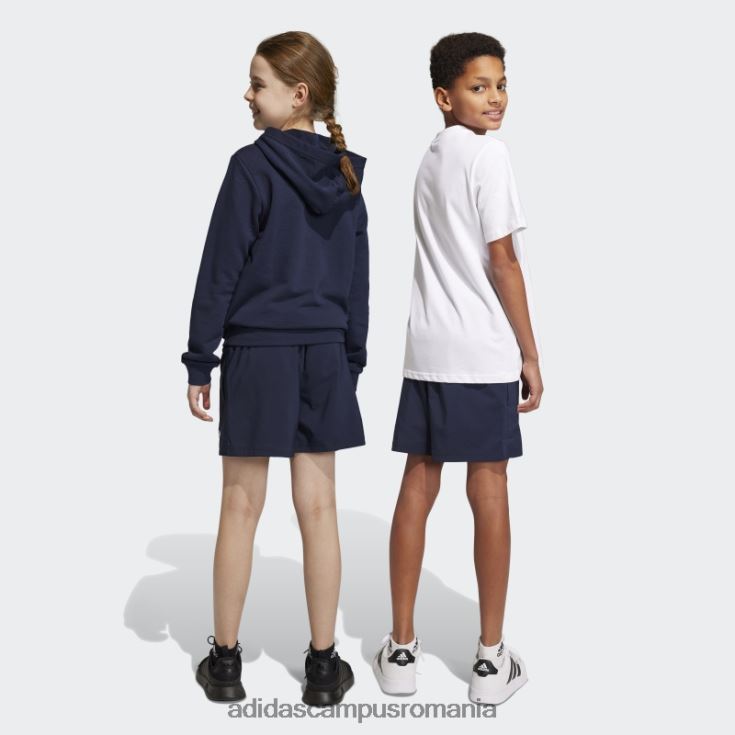 adidas campus romania essentials logo mic chelsea pantaloni scurți ink copii cerneală/alb J266N23410
