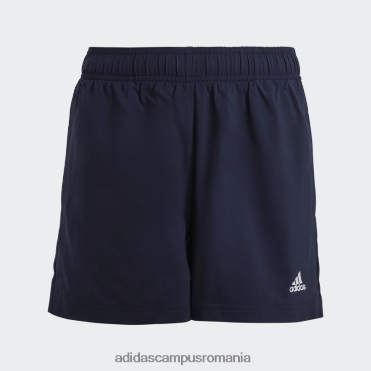 adidas campus romania essentials logo mic chelsea pantaloni scurți ink copii cerneală/alb J266N23410