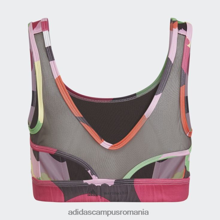 adidas campus romania frost pink hot x marimekko cred că acest sutien aeroready de antrenament cu imprimeu floral copii roz îngheț/magenta real/maro J266N219246