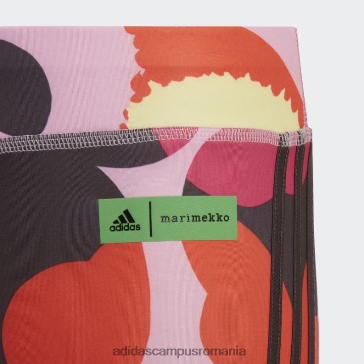 adidas campus romania frost pink x marimekko cred că acest antrenament aeroready cu imprimeu floral dres fierbinte copii roz îngheț/magenta real/maro J266N219234