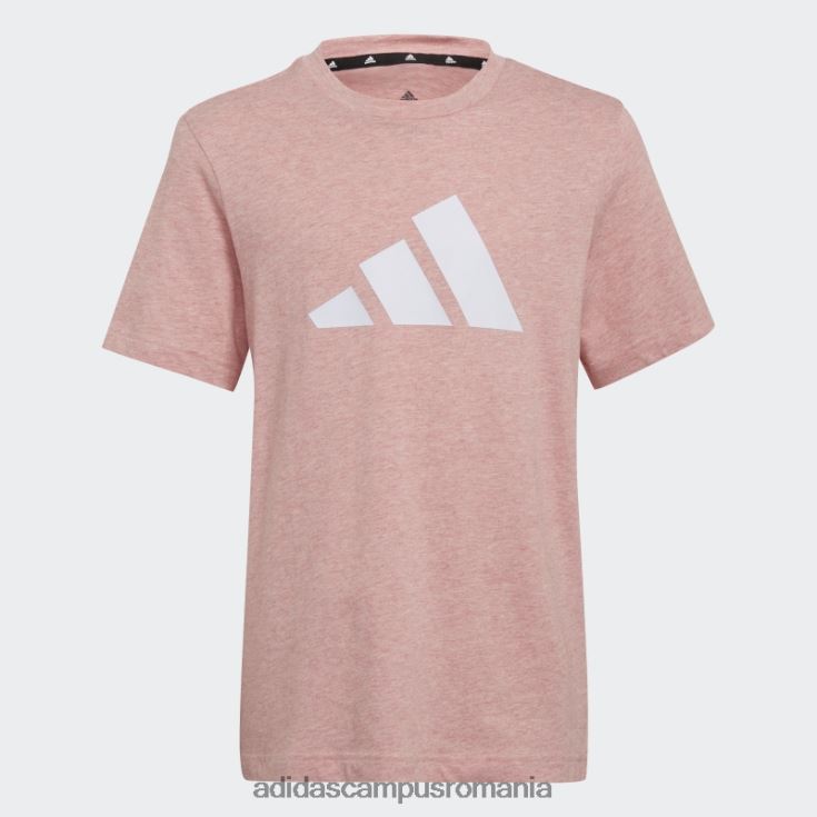adidas campus romania future icons 3-stripes logo tricou mov mel copii mov mel/alb J266N218955