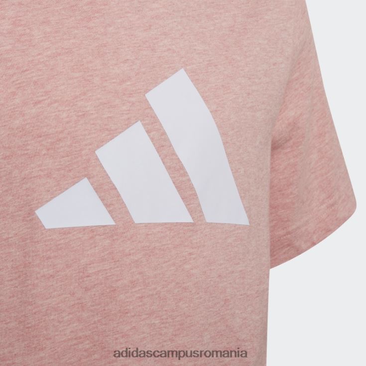 adidas campus romania future icons 3-stripes logo tricou mov mel copii mov mel/alb J266N218955