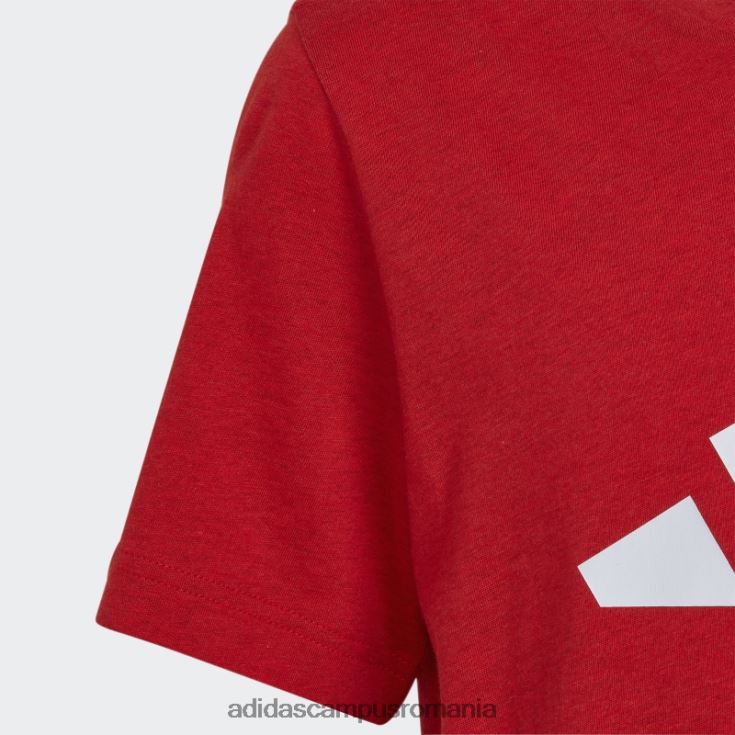 adidas campus romania future icons 3-stripes logo tricou roșu mel copii roșu mel/alb J266N218841