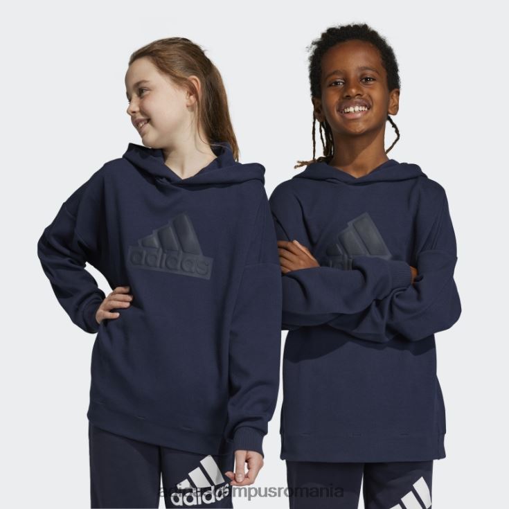 adidas campus romania future icons logo hanorac cu glugă cerneală adidas copii cerneală J266N211790