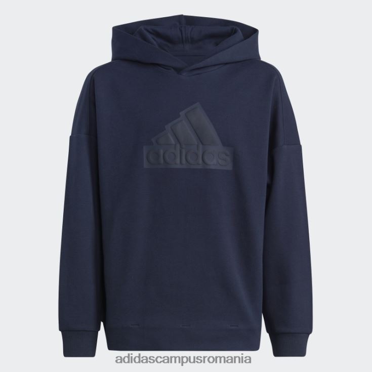 adidas campus romania future icons logo hanorac cu glugă cerneală adidas copii cerneală J266N211790